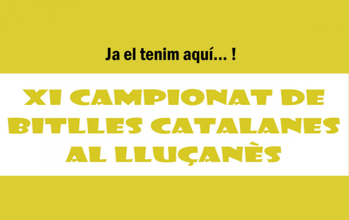 Cartell Campionat Bitlles Catalanes