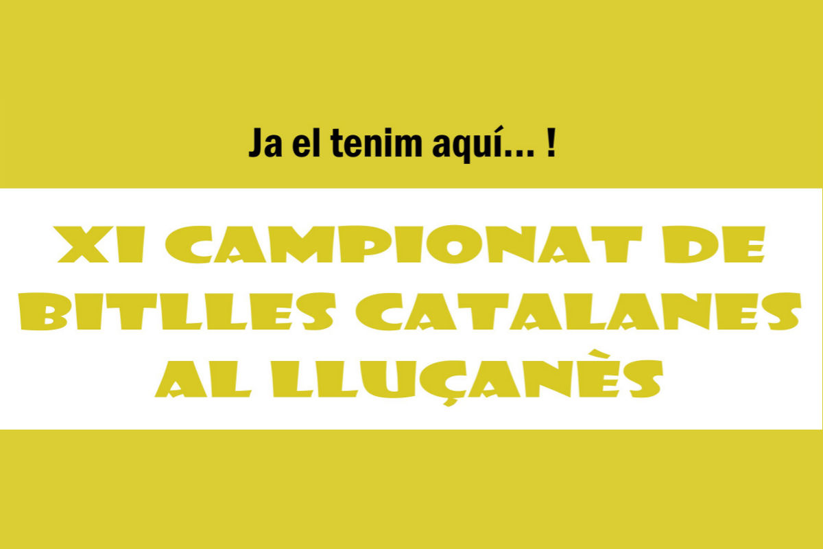 Cartell Campionat Bitlles Catalanes