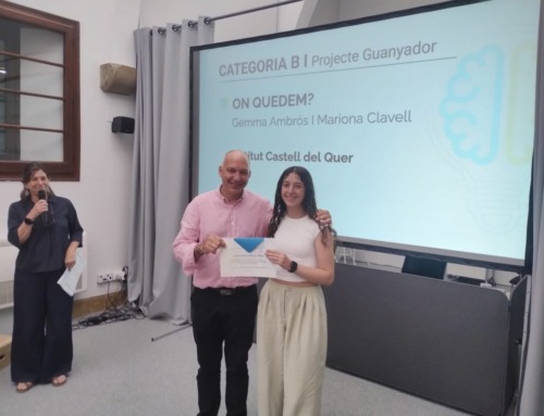 L’Institut Castell del Quer, reconegut als Premis Educaemprèn Osona 2025 amb «On quedem?»