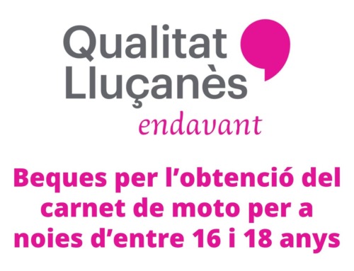 Ajuts de 300 € per a l’obtenció del carnet de moto per a les joves del Lluçanès