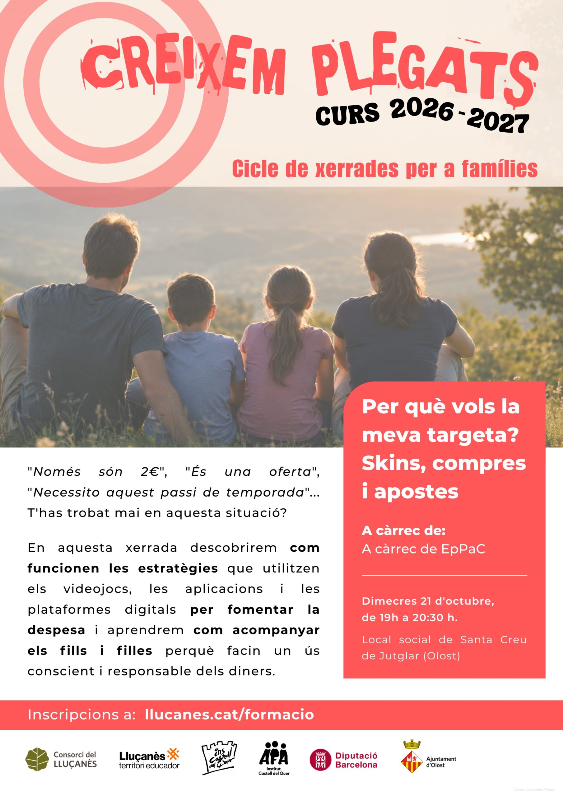 Creixem Plegats. Xerrada Per què vols la meva targeta