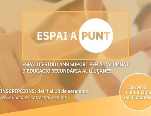 Torna l’Espai A Punt, el servei de suport a l’estudi per a joves d’ESO del Lluçanès